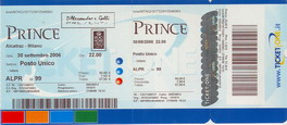 bilet, Mediolan 30-09-2006